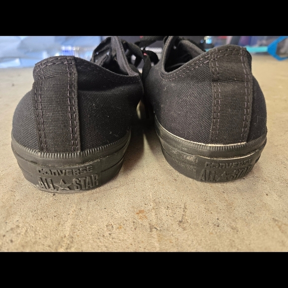 Converse Men's Black Canvas Sneakers with Neon Accents - Picture 3 of 5